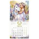 Календарь настенный перекидной 2026 г., BRAUBERG, 12 листов, 28,5х28,5 см, "Лошадка и девочка", 116937 116937