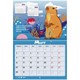 Календарь-планер настенный перекидной на 2026 г., BRAUBERG, 12 листов, 29,5х21,3 см, "Капибара", 116953 116953