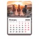 Календарь отрывной на магните на 2026 г., BRAUBERG, 130x180 мм, склейка, "Лошади", 117291 117291