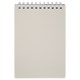 Блокнот МАЛЫЙ ФОРМАТ А6, 60 л., силиконовый гребень, обложка пластик, клетка, BRAUBERG, бежевый, 117563 117563