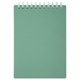 Блокнот МАЛЫЙ ФОРМАТ А6, 60 л., силиконовый гребень, обложка пластик, клетка, BRAUBERG, зеленый, 117564 117564