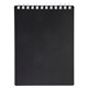 Блокнот МАЛЫЙ ФОРМАТ А7, 80 л., гребень, обложка пластик "VELVET", клетка, HATBER, черный, 081561, 80Б7В1гр_01601 117663