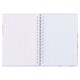 Блокнот МАЛЫЙ ФОРМАТ А6, 80 л., гребень, твердый картон, клетка 2 цв., HATBER, "Нежный флёр", 082839, 80ЗКтд6В1гр_300 117668