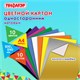 Картон цветной А4 немелованный (матовый), ВОЛШЕБНЫЙ, 10 листов 10 цветов, в папке, ПИФАГОР, 200х290 мм, "Лисенок", 129912 129912