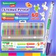 Ручки гелевые BRAUBERG KIDS "CUTE ANIMALS", НАБОР 60 ЦВЕТОВ, корпус с печатью, узел 1 мм, линия письма 0,7 мм, 144450 144450
