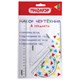 Набор чертежный ПИФАГОР (линейка 20 см, 2 треугольника, транспортир), прозрачный, 210852 210852