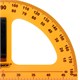 Транспортир 50 см, 180 градусов, пластиковый, для классной доски, с держателем, ПИФАГОР, 210876 210876
