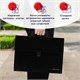 Папка-портфель пластиковая BRAUBERG А4 (332х245х35 мм), 13 отделений, фактура диагональ, черная, 221375 221375