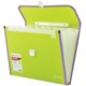 Папка-портфель пластиковая BRAUBERG "JOY", А4 (330х245х35 мм), 13 отделений, с окантовкой, салатовая, 227974 227974