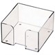 Подставка для бумажного блока пластиковая, 90х90х50 мм, прозрачная, ПЛ61 235806