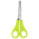 Ножницы ЮНЛАНДИЯ, 135 мм, с линейкой и футляром для лезвий, салатовые, блистер, 237109 237109