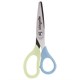 Ножницы ЮНЛАНДИЯ, 135 мм, с футляром для лезвий, мятно-голубые, блистер, 237110 237110