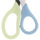 Ножницы ЮНЛАНДИЯ, 135 мм, с футляром для лезвий, мятно-голубые, блистер, 237110 237110
