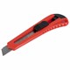 Нож канцелярский 18 мм ОФИСМАГ "Classic", фиксатор, корпус красный, упаковка с европодвесом, 238226 238226