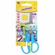 Ножницы ЮНЛАНДИЯ, 130 мм, с усилителем и линейкой, эргономичные ручки, голубые, 238344 238344