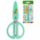 Ножницы 137 мм, резиновые рукоятки, пастельный мятный, чехол на лезвии, BRAUBERG KIDS, 238354 238354
