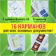 Папка-органайзер, обложка семейная для 2-х комплектов документов, А4, ПВХ, матовая, STAFF, 238873 238873