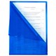 Папка-уголок жесткая прозрачная А4 BRAUBERG UNIVERSAL, синяя, 0,15 мм, 273050 273050