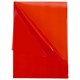 Папка-уголок жесткая прозрачная А4 BRAUBERG UNIVERSAL, красная, 0,15 мм, 273052 273052