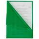 Папка-уголок жесткая прозрачная А4 BRAUBERG UNIVERSAL, зеленая, 0,15 мм, 273053 273053