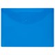 Папка-конверт с кнопкой прозрачная МАЛОГО ФОРМАТА, А5, BRAUBERG "UNIVERSAL", синяя, 0,15 мм, 273066 273066
