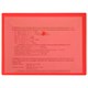 Папка-конверт с кнопкой прозрачная МАЛОГО ФОРМАТА, А5, BRAUBERG "UNIVERSAL", красная, 0,15 мм, 273068 273068