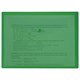 Папка-конверт с кнопкой прозрачная МАЛОГО ФОРМАТА А5, BRAUBERG UNIVERSAL, зеленая, 0,15 мм, 273069 273069