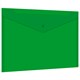 Папка-конверт с кнопкой прозрачная А4 BRAUBERG UNIVERSAL, до 100 листов, зеленая, 0,15 мм, 273074 273074