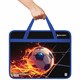 Папка на молнии с ручками BRAUBERG А4, 1 отделение, пластик, 80 мм, "Burning ball", 273373 273373