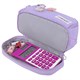 Пенал-органайзер HEIKKI (ХЕЙКИ) с ручкой, значки, 2 отделения, откидная планка, 22x13х10 см, фиолетовый, 273600 273600