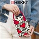 Сумочка-органайзер повседневная HEIKKI KNIT (ХЕЙКИ) кросс боди, вязаная, 17х12х5 см, "Red and black", 273796 273796