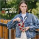 Сумочка-органайзер повседневная HEIKKI KNIT (ХЕЙКИ) кросс боди, вязаная, 17х12х5 см, "Red and black", 273796 273796