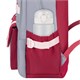 Рюкзак HEIKKI GOODLY (ХЕЙКИ) универсальный, 2 отделения, отделение для ноутбука, серый/красный, 46x33x18 см, 273869 273869