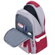 Рюкзак HEIKKI GOODLY (ХЕЙКИ) универсальный, 2 отделения, отделение для ноутбука, серый/красный, 46x33x18 см, 273869 273869