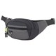 Сумка на пояс HEIKKI PROMPT (ХЕЙКИ), 2 отделения, регулируемый ремень, карман-антивор, черная, 37х14х5 см, 273928 273928