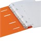 Тетрадь на кольцах А5 160х215 мм, 80 л., пластик, клетка, BRAUBERG, "Оранжевый", 403253 403253