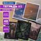 Тетрадь А5, 48 л., BRAUBERG, скоба, клетка, матовая ламинация, "Природа", (микс в спайке), 405337 405337