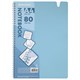 Тетрадь обложка пластик, А4 80 л., гребень мягкий, вырубка для ручки, клетка, BRAUBERG, голубой, 405370 405370