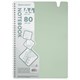 Тетрадь обложка пластик, А4 80 л., гребень мягкий, вырубка для ручки, клетка, BRAUBERG, светло-зеленый, 405373 405373