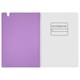 Тетрадь обложка пластик, А4 80 л., гребень мягкий, вырубка для ручки, клетка, BRAUBERG, сиреневый, 405374 405374