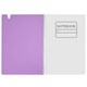 Тетрадь обложка пластик, А5 80 л., гребень мягкий, вырубка для ручки, клетка, BRAUBERG, сиреневый, 405379 405379