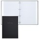 Тетрадь на кольцах БОЛЬШАЯ А4, 215х305 мм, 100 л., твердый картон, клетка, BRAUBERG, "Minimal black", 405408 405408