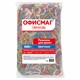 Резинки банковские универсальные диаметром 60 мм, ОФИСМАГ 1000 г, цветные, натуральный каучук, 440090 440090