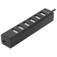 Хаб USB 2.0, 7 портов, черный, DEFENDER QUADRO SWIFT, 83203 513472