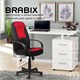Кресло офисное BRABIX "City EX-512", ткань черная/красная, TW, 531408 531408