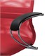 Кресло офисное МЕТТА "SU-B-8" хром, ткань-сетка, сиденье мягкое, красное 532430