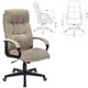 Кресло офисное CH-824, ткань, песочное, 1182476 532672