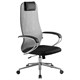 Кресло офисное BRABIX PREMIUM "Ultimate EX-800" хром, плотная двойная сетка Х2, черное/серое, 532912 532912