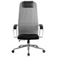 Кресло офисное BRABIX PREMIUM "Ultimate EX-800" хром, плотная двойная сетка Х2, черное/серое, 532912 532912