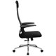 Кресло BRABIX PREMIUM "Ultimate EX-801" хром, плотная двойная сетка Х2, черное, 532917 532917
